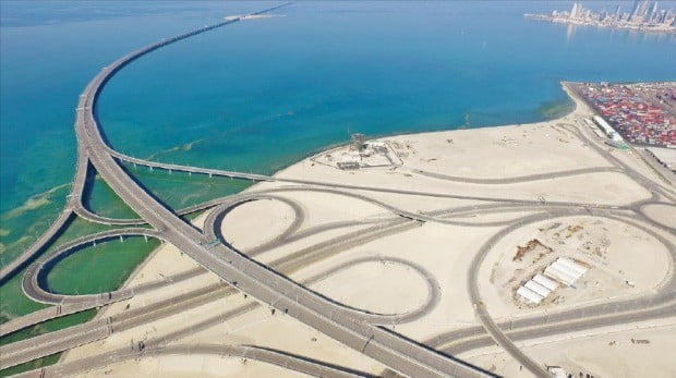 현대건설, 쿠웨이트 36.1㎞ 해상교량 준공
