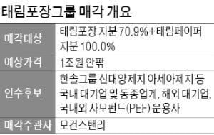 태림포장 매각 본격화…이틀째 급등