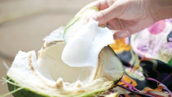 하얗고 탱글탱글한 코코넛 과육 ‘말라이’ 