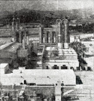 1972년 울산 석유화학공업단지에서 준공된 한양화학(현 한화케미칼) 공장. 