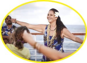 프린세스 호에서 열리는 하와이 전통춤 클래스 