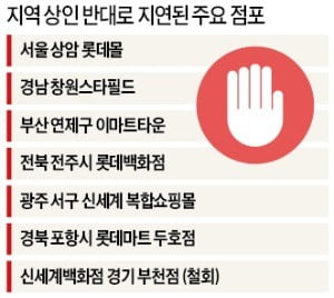 포항·광주·부천…전국 곳곳서 쇼핑몰 놓고 충돌