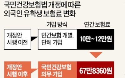 '먹튀 외국인' 잡으려던 건강보험 의무가입, 외국인 유학생에 '유탄'