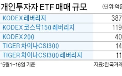 반등에 베팅한 개미…레버리지 ETF '사자'