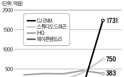 스튜디오드래곤·CJ ENM·제이콘텐트리 매출은 느는데…콘텐츠株 '상각비용 부담'에 발목