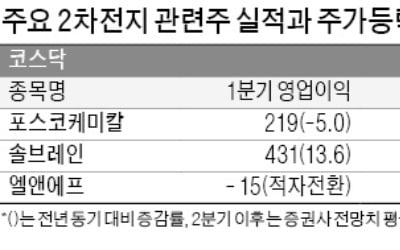 조정받는 2차전지株…"저가매수 기회 노려볼만"