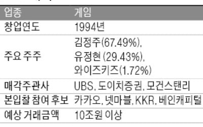 카카오도 넥슨 매각 본입찰 참여