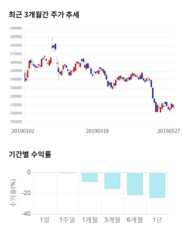 현대중공업지주, 전일 대비 약 3% 상승한 316,000원