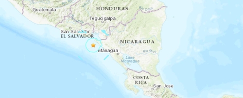 '불의고리' 니카라과서 규모 5.7 지진…엘살바도르 수도 '흔들'