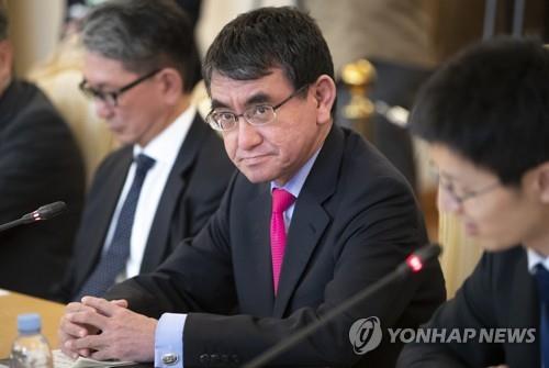 日언론 "고노 외상, 美 USTR 대표와 회담…WTO 개혁 연대키로"