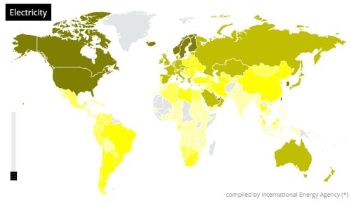 '기록행진' 한국 1인당 전기사용량…日보다 높고 美보다 낮아