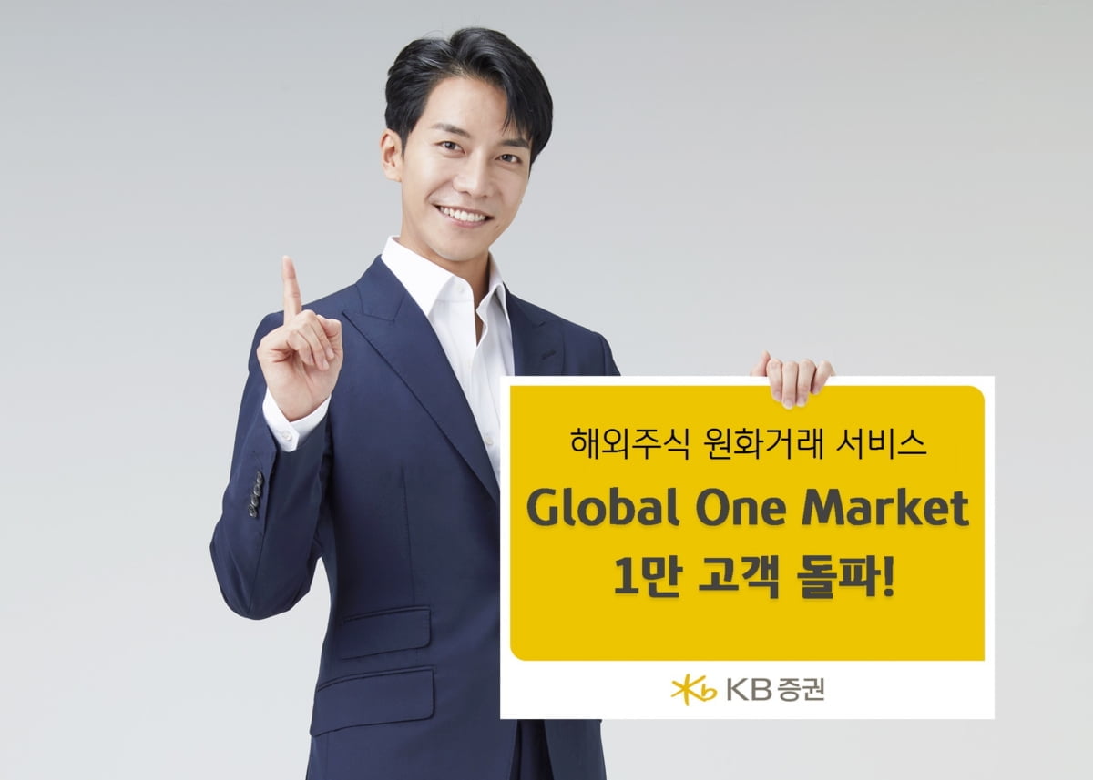 KB증권, `Global One Market` 1만 고객 돌파