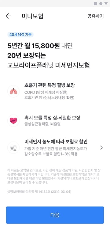 교보라이프플래닛, `미세먼지 보험` 배타적 사용권 획득