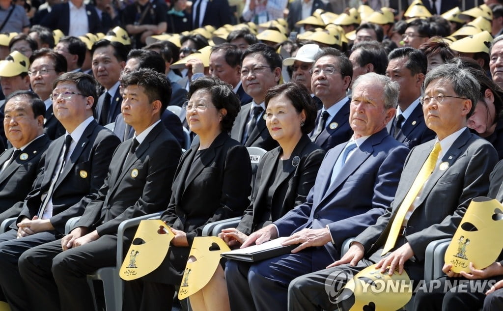 부시 전 대통령 언급, 풍산그룹 류진 회장 `관심`