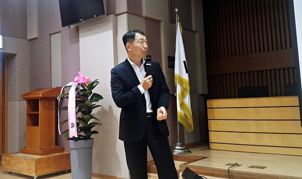 이철우 안전보건공단 경영이사, 취업특강 위해 성결대학교 연단에 서