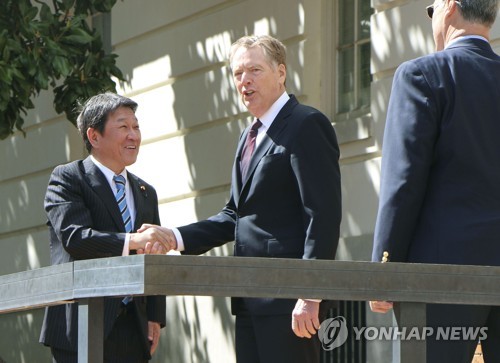 日언론 "미일 무역협상 각료급 통화…美, 협상 가속화 요구"