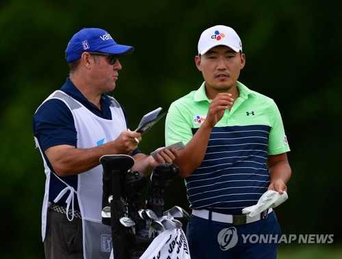 '이글 2개' 강성훈, AT&T 바이런 넬슨 첫날 공동 4위