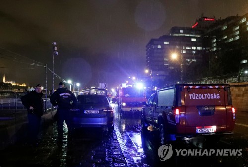 '실종 韓관광객들 찾아라' 다뉴브강에 불빛 비춰 새벽 구조작전