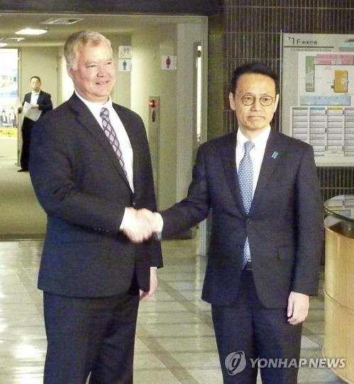 美日 북핵협상 수석대표, 일본서 北발사체 문제 협의