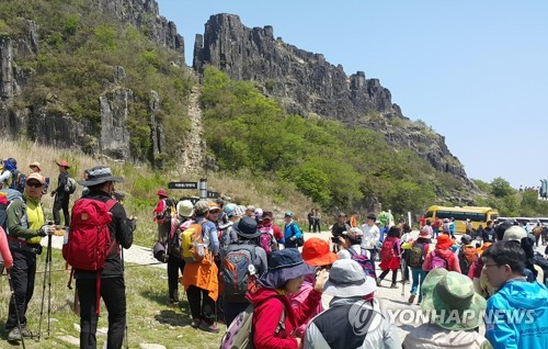 모처럼 선선한 봄날…유명 산·유원지마다 상춘객들로 '북적'