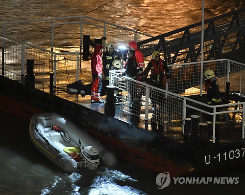 '실종 韓관광객들 찾아라' 다뉴브강에 불빛 비춰 새벽 구조작전