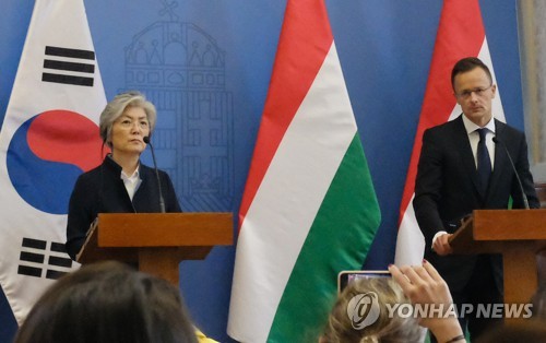  강경화 "헝가리에 조속 선체인양, 시신유실 방지노력 요청"