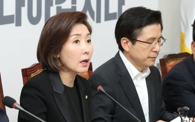 나경원 "재해추경 분리하지 않으면 논의조차 안 해"