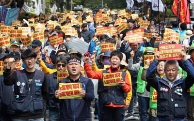 민주노총 제주 노동절대회…"노동개악 막겠다"