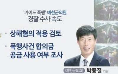 '가이드 폭행' 예천군의원에게 징역 6월, 집행유예 1년 구형