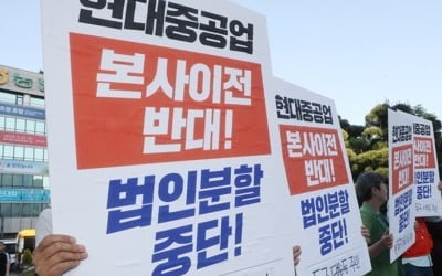 현대중공업, '대우조선 인수 첫 단추' 물적분할 난항