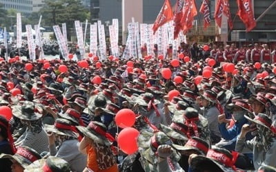 현대중공업 노조, 물적분할 반대 7시간 부분파업