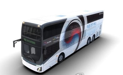 현대차 첫 '이층 전기버스' 탄생…1회 충전 주행거리 300㎞