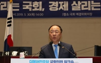 홍남기 "국가채무비율, 내년 40% 넘기고 2022년엔 45% 예상"