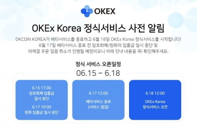 가상화폐 거래소 오케이이엑스코리아, 18일 정식 서비스 시작