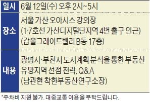 유망지역 선점 투자전략 부동산 세미나, 12일 개최