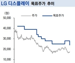 "LG디스플레이, 2분기 일회성비용 발생…목표가↓"-이베스트