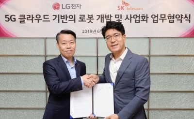 LG전자, 5G 로봇시대 SKT와 연다…핵심기술 공동개발