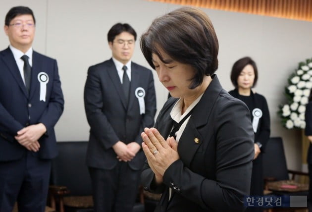 [포토] 고 이희호 여사 추모하는 추미애