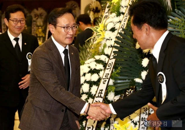 [포토] 이희호 여사 빈소 찾은 홍영표 의원