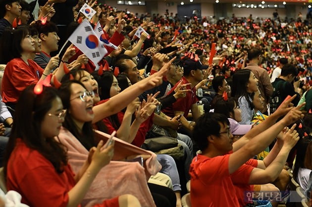 [포토] 다함께 외치는 대~한민국 (2019 FIFA U-20 월드컵)