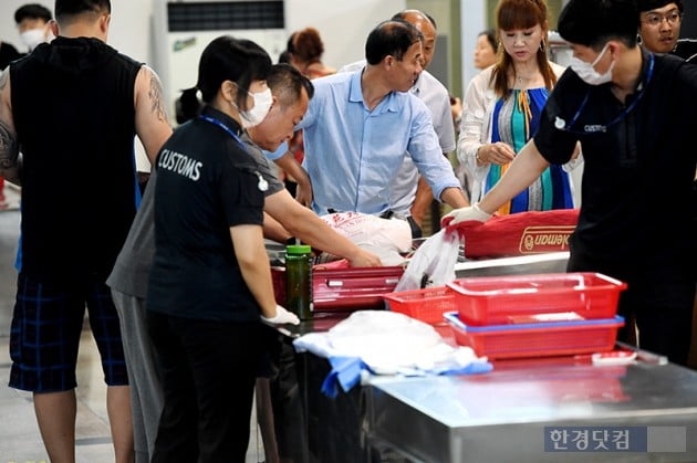 [포토] 아프리카돼지열병 철통 보안 인천항