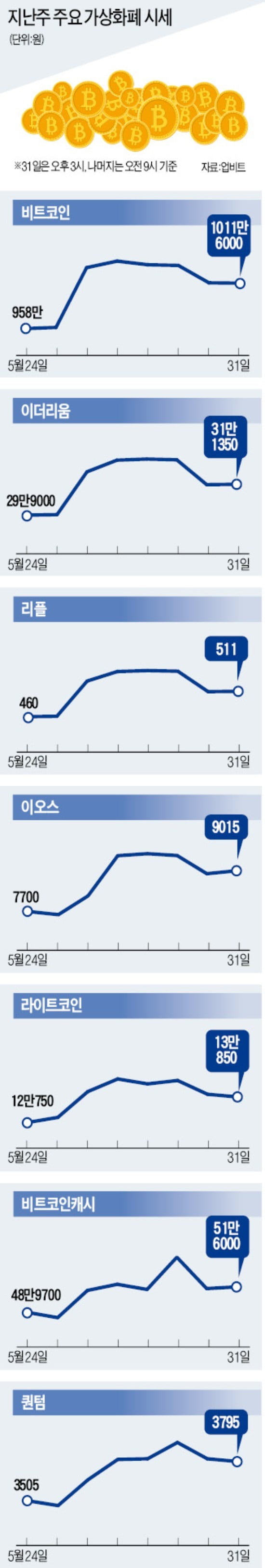 비트코인 다시 1000만원 됐지만…투자는 '신중 또 신중'