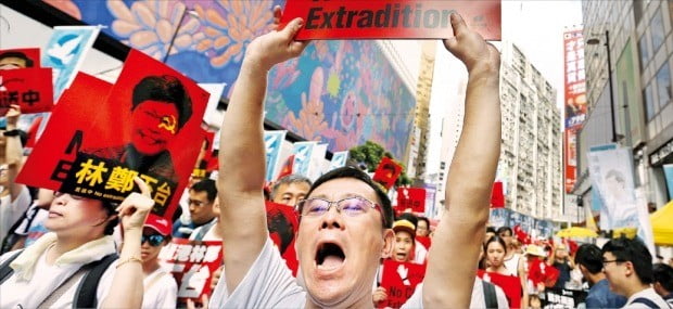 “홍콩 자치권 침해 말라”…100만명 反중국 시위