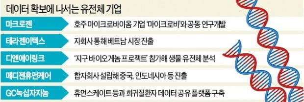 "유전체 빅데이터 확보하라" 기업들 국경 넘어 뛴다