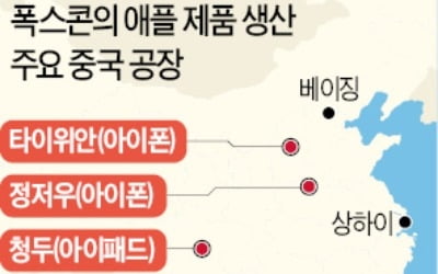 폭스콘 "애플이 원하면 중국 밖으로 공장 이전"