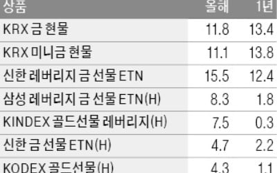 금값 된 금값?…ETF 수익률은 4%대 그쳐