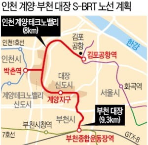 '도로 위 지하철' S-BRT, 3기 신도시 세곳서 달린다