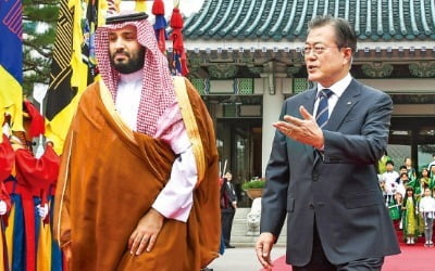 사우디 최고 실세, 5대그룹 총수와 심야회동
