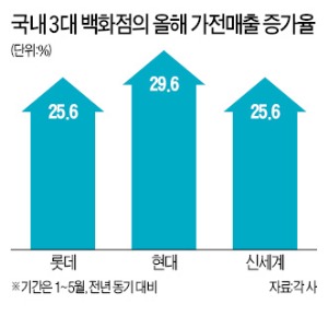 백화점 가전매장의 부활…다이슨 청소기·LG 스타일러의 힘