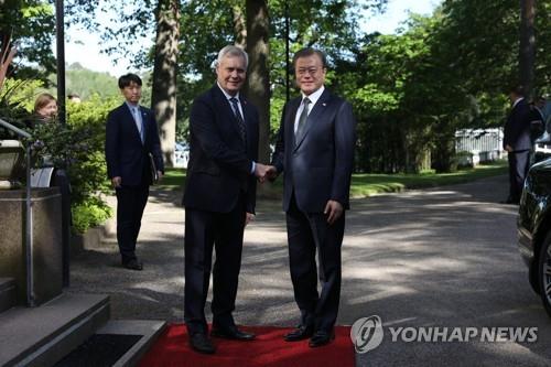 文대통령, 핀란드 총리와 회담…미래산업 협력 공감대